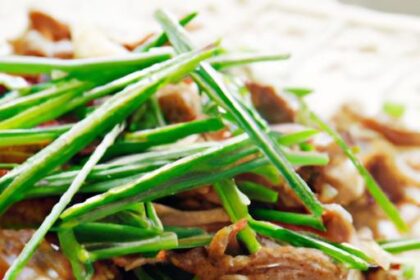 Savoring Tradition: The Art of Chinese Pork & Chive Stir-Fry