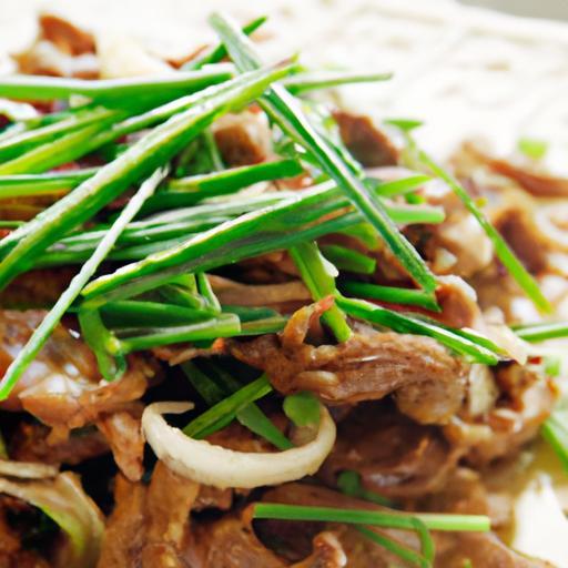 Savoring Tradition: The Art of Chinese Pork & Chive Stir-Fry