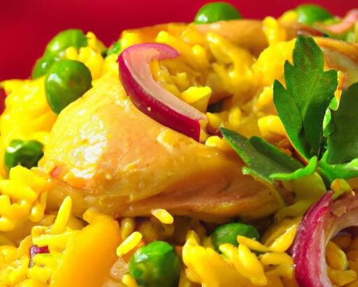 Golden Saffron Chicken & Tangy Barberry Rice: A Flavorful Journey