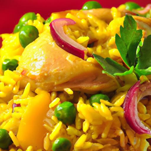 Golden Saffron Chicken & Tangy Barberry Rice: A Flavorful Journey