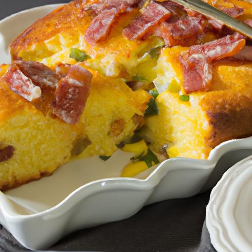 Savor the Flavor: Easy Onion Cake with Crispy Bacon Delight