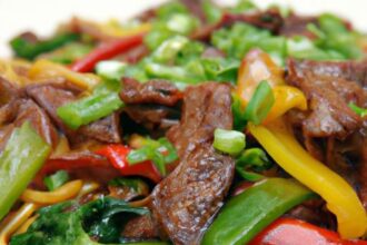 Savoring Tradition: Cantonese Beef & Noodle Stir-Fry Magic