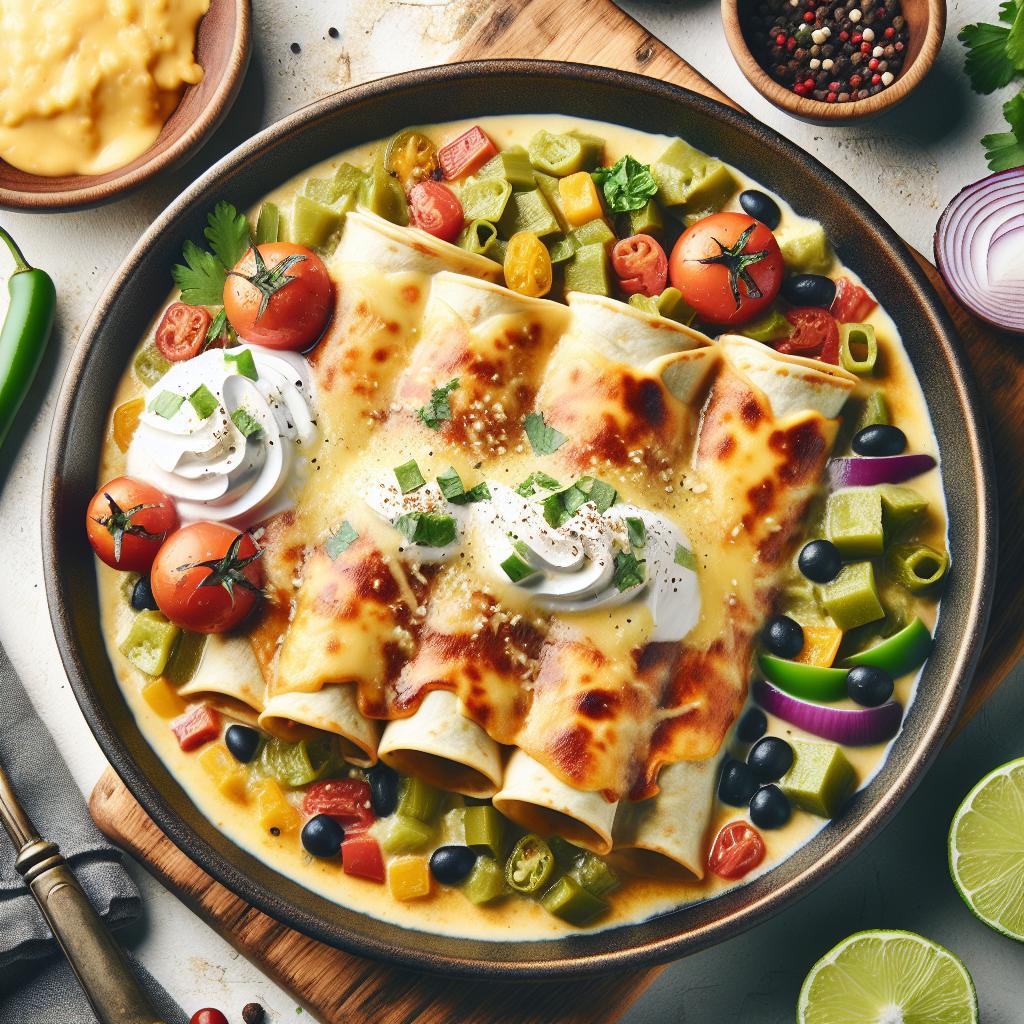 Creamy Delight: Authentic Sour Cream Chicken Enchiladas Recipe