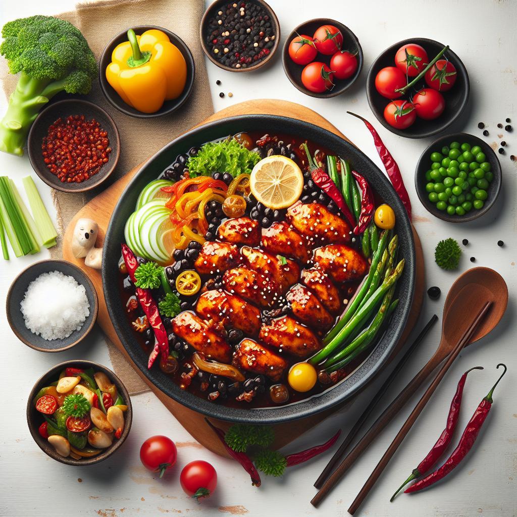 Fiery Fusion: Mastering Spicy Chicken with Black Bean Sauce