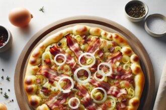 Savor Tradition: German Bacon & Onion Flatbread Delight