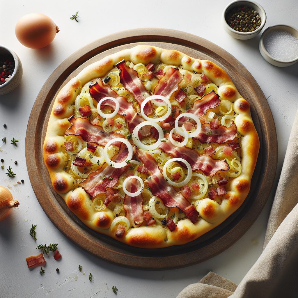 Savor Tradition: German Bacon & Onion Flatbread Delight