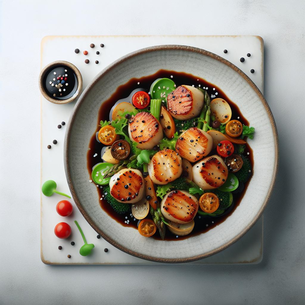 Unlock Flavor: Seared Scallops with Bold Black Bean Sauce