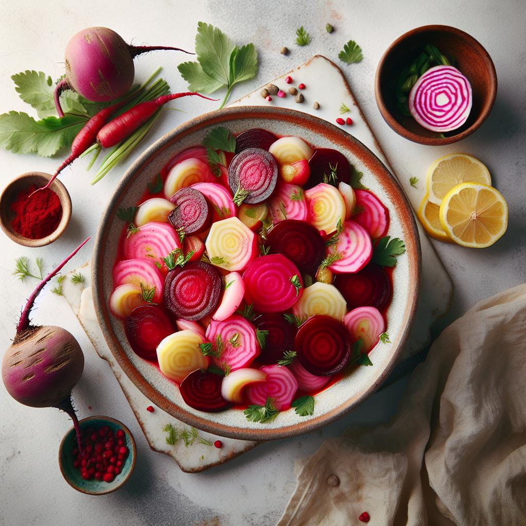 Tangy Delight: Crafting Lebanese Pickled Turnips & Beets