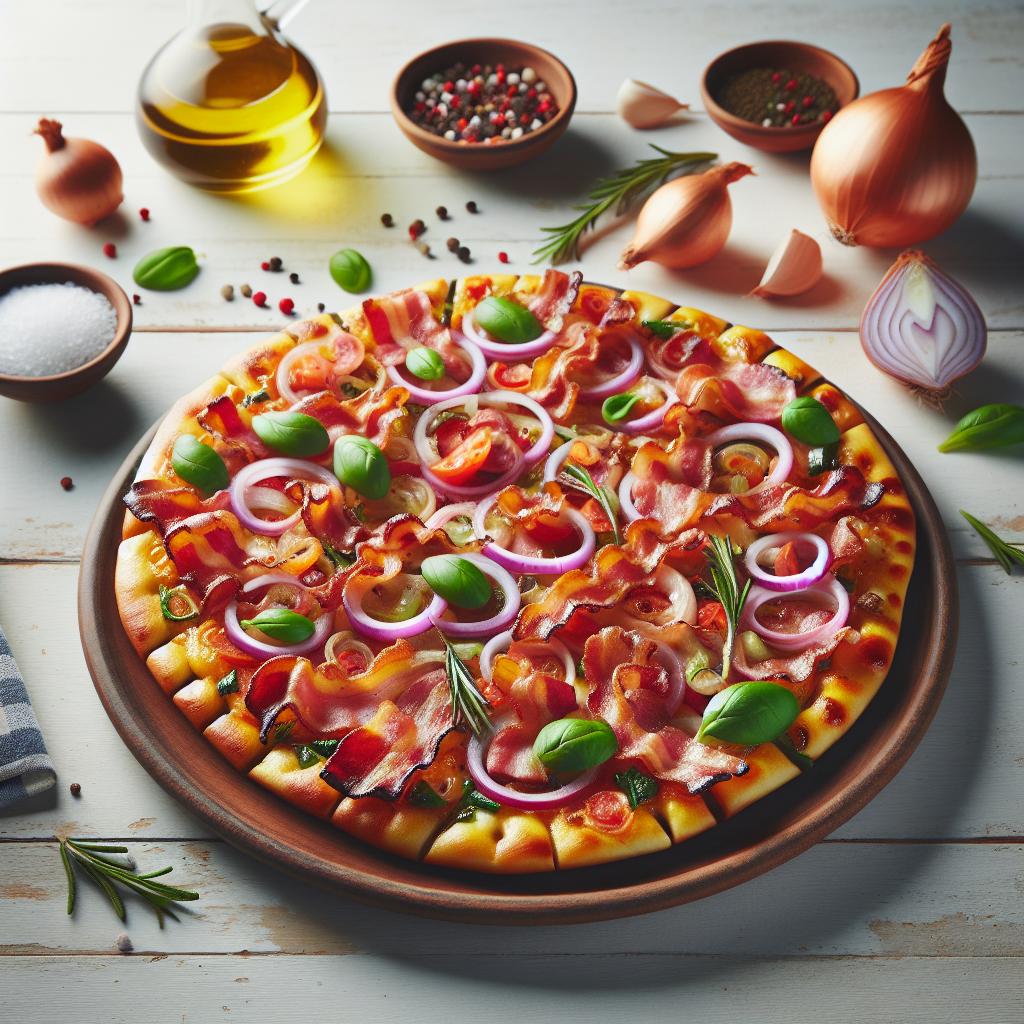 Savor Tradition: German Bacon & Onion Flatbread Delight