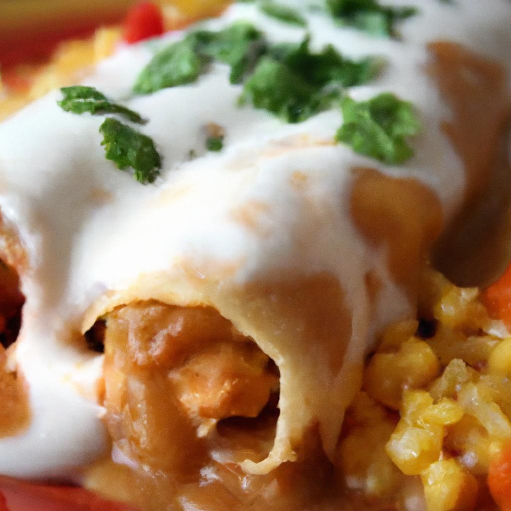 Creamy Delight: Authentic Sour Cream Chicken Enchiladas Recipe