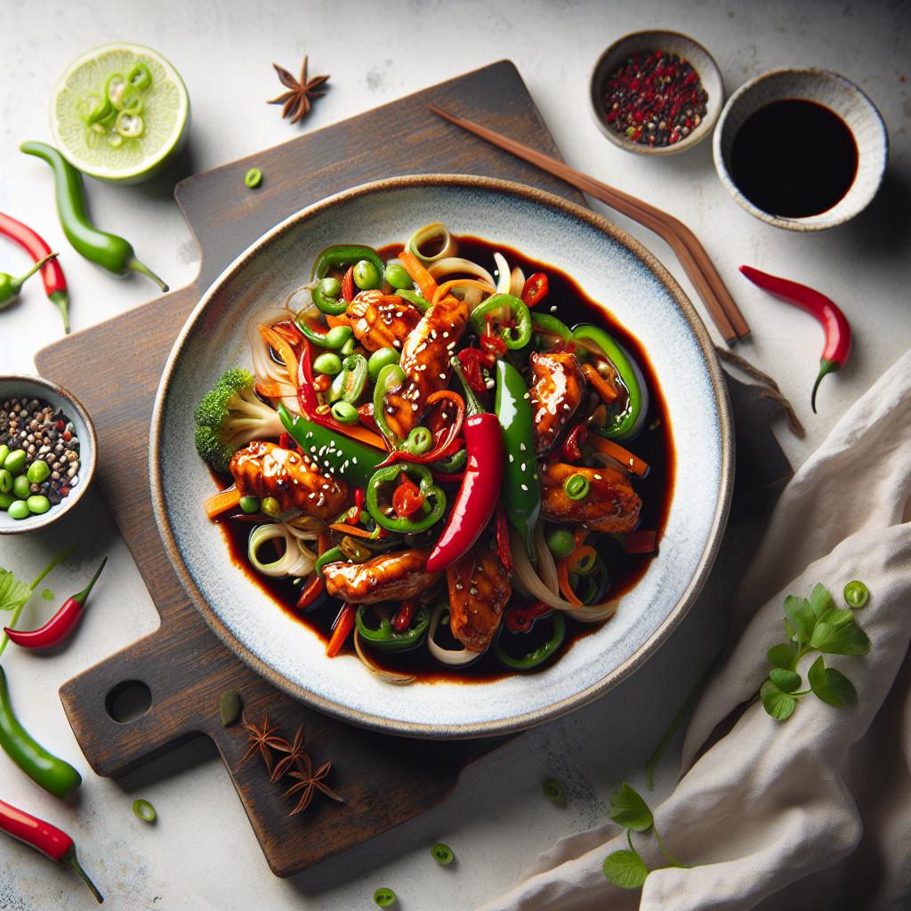 Fiery Fusion: Mastering Spicy Chicken with Black Bean Sauce