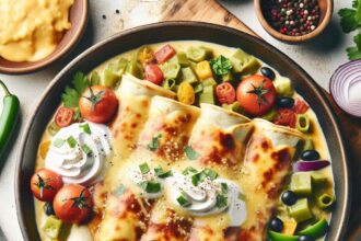 Creamy Delight: Authentic Sour Cream Chicken Enchiladas Recipe
