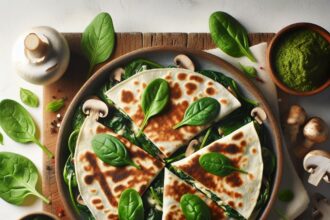 Savor the Flavor: Baked Spinach Mushroom Quesadillas Recipe