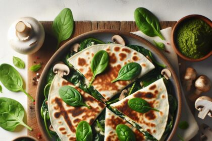 Savor the Flavor: Baked Spinach Mushroom Quesadillas Recipe