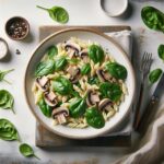 Savor Creamy Spinach & Mushroom Orzo: A Cozy Delight