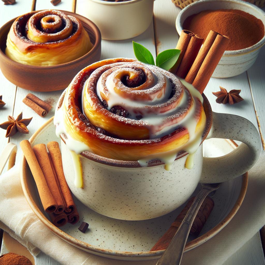 Whip Up a Sweet Cinnamon Roll Mug Treat in Minutes!