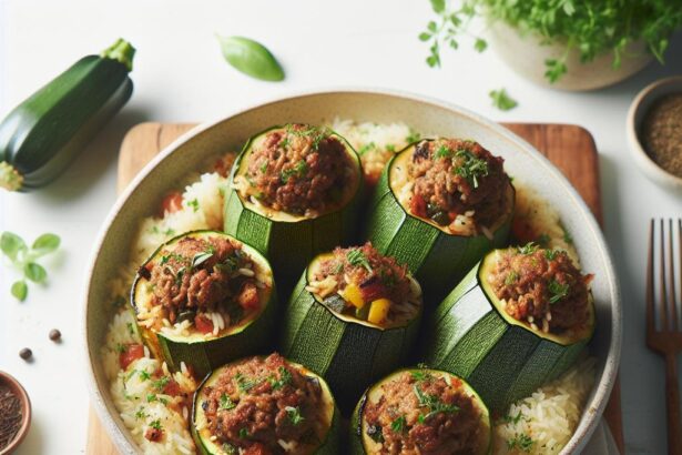 Hearty Beef and Rice Stuffed Zucchini: A Flavorful Twist
