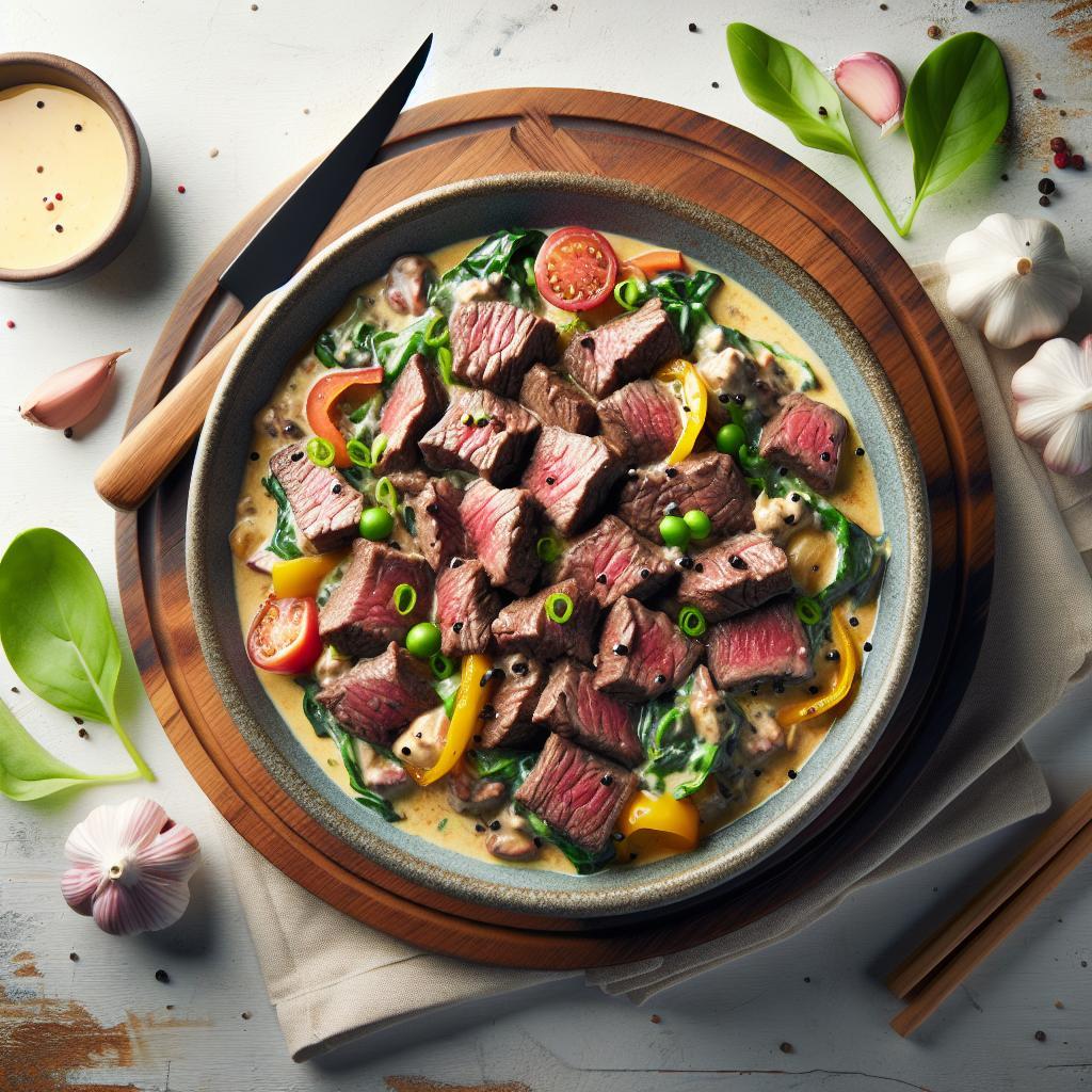 Indulge in Creamy Garlic Beef: A Savory Flavor Adventure
