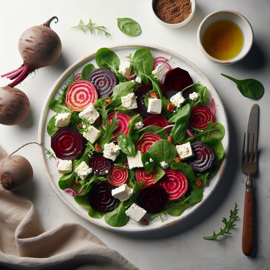Bright Bites: Roasted Beet Salad with Creamy Goat Cheese