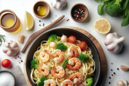 Indulgent Creamy Garlic Shrimp Pasta: A Flavorful Delight