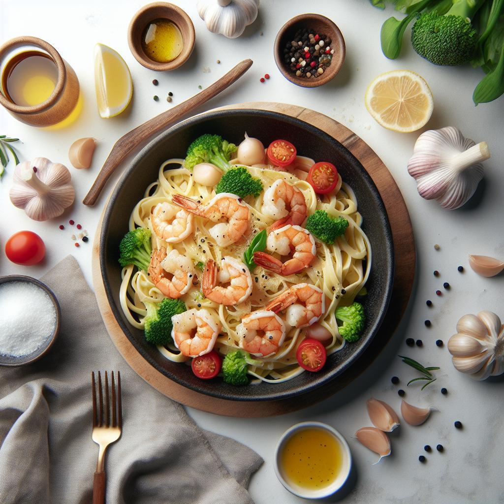 Indulgent Creamy Garlic Shrimp Pasta: A Flavorful Delight