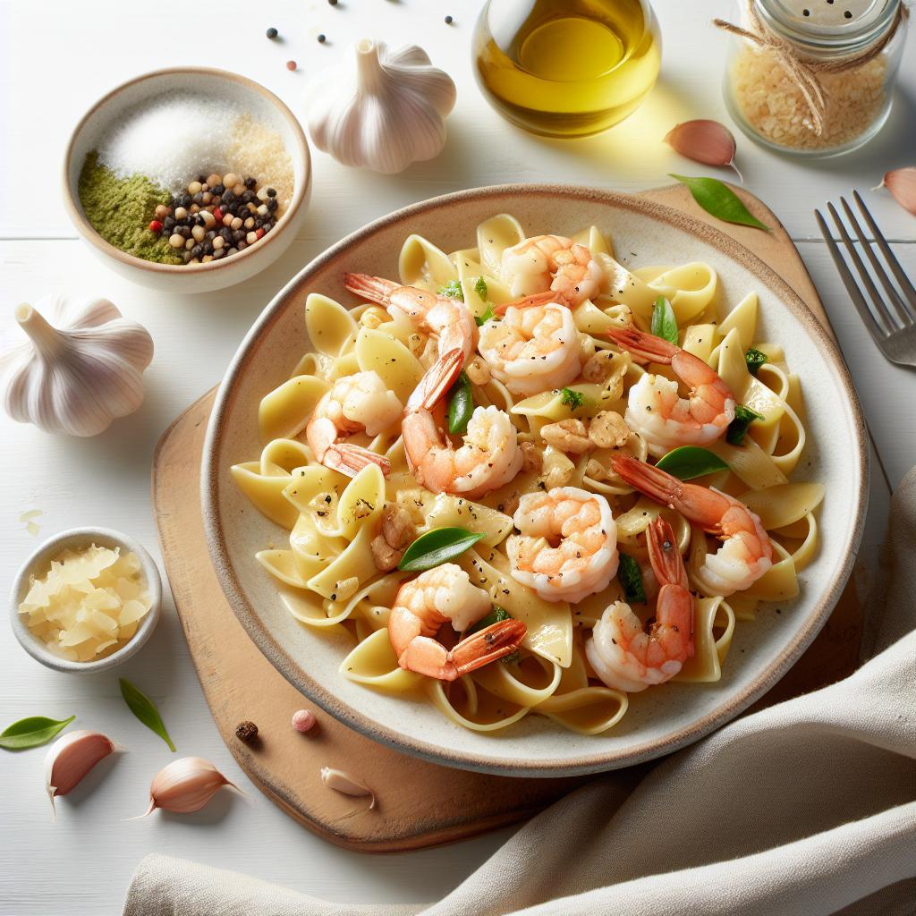 Indulgent Creamy Garlic Shrimp Pasta: A Flavorful Delight