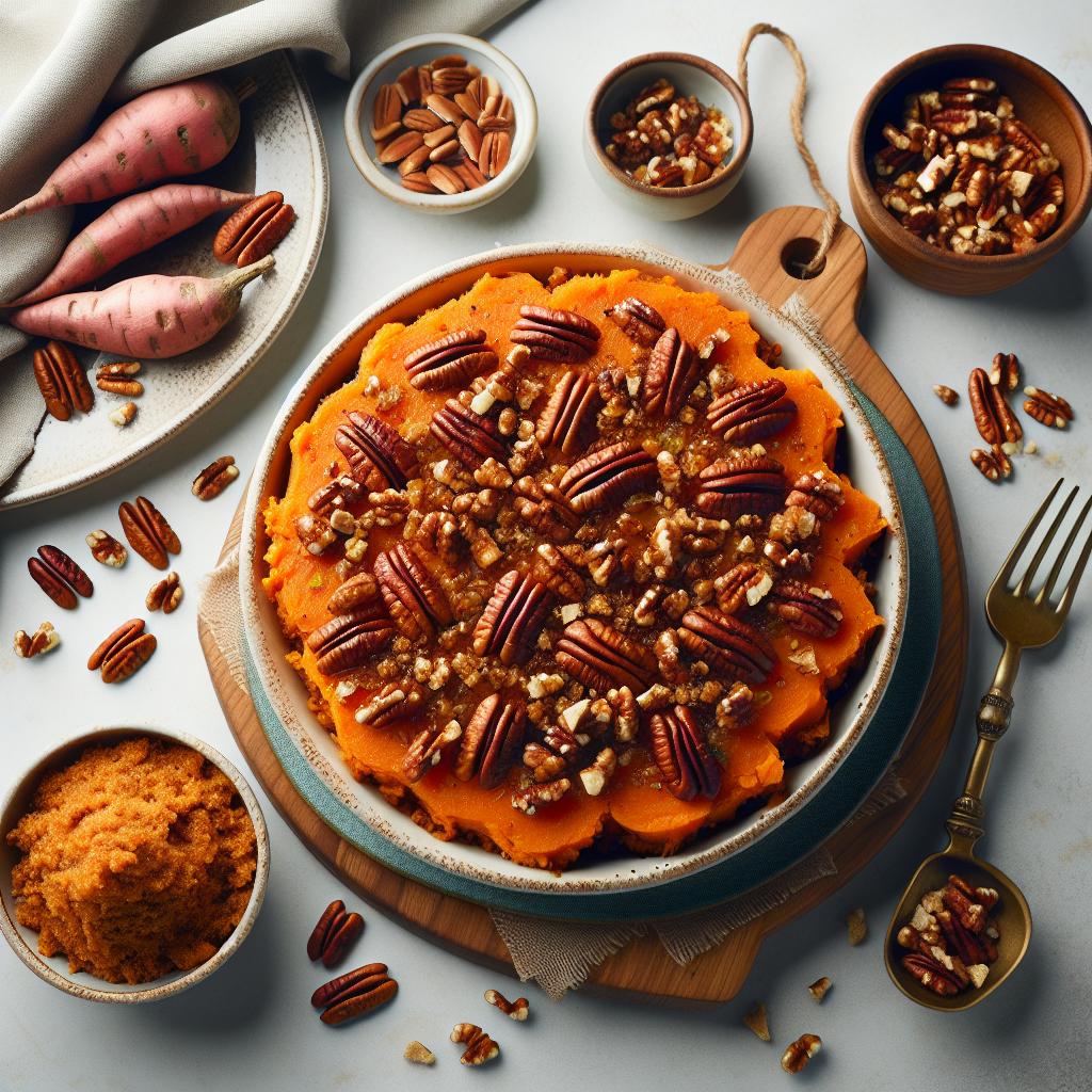 Irresistible Sweet Potato Casserole with Crunchy Pecan Topping