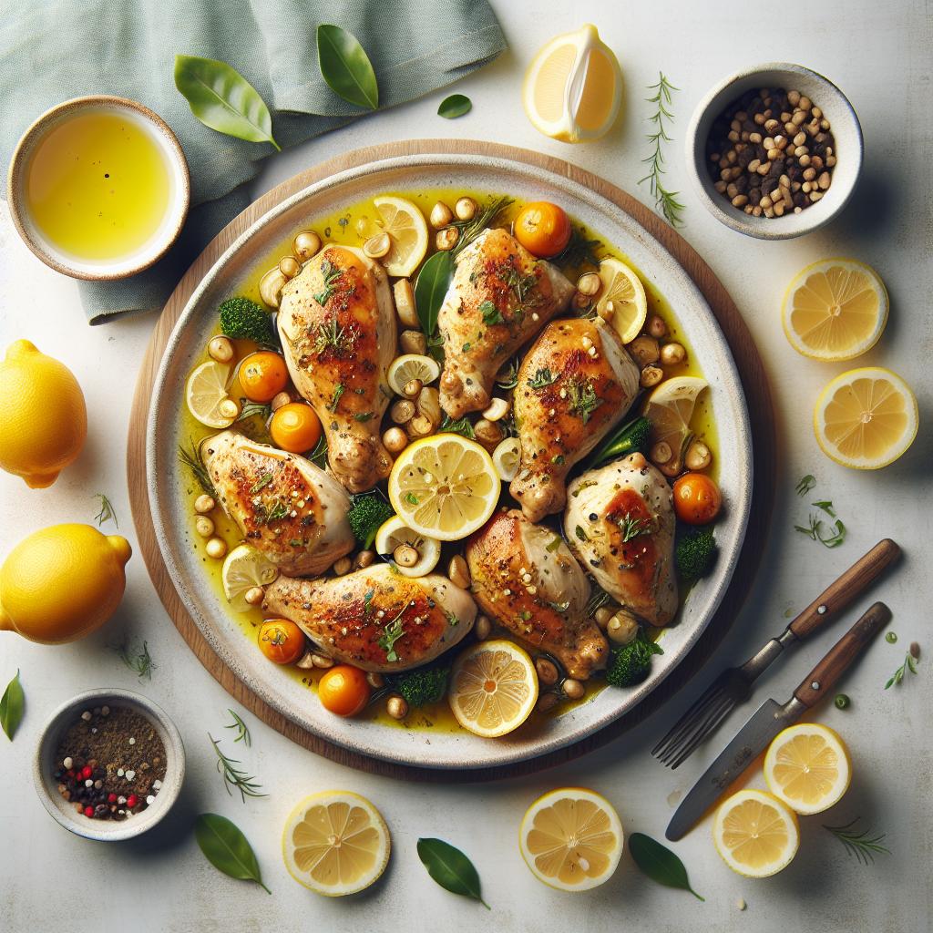 Zesty Mediterranean Lemon Chicken: A Citrus Delight Recipe
