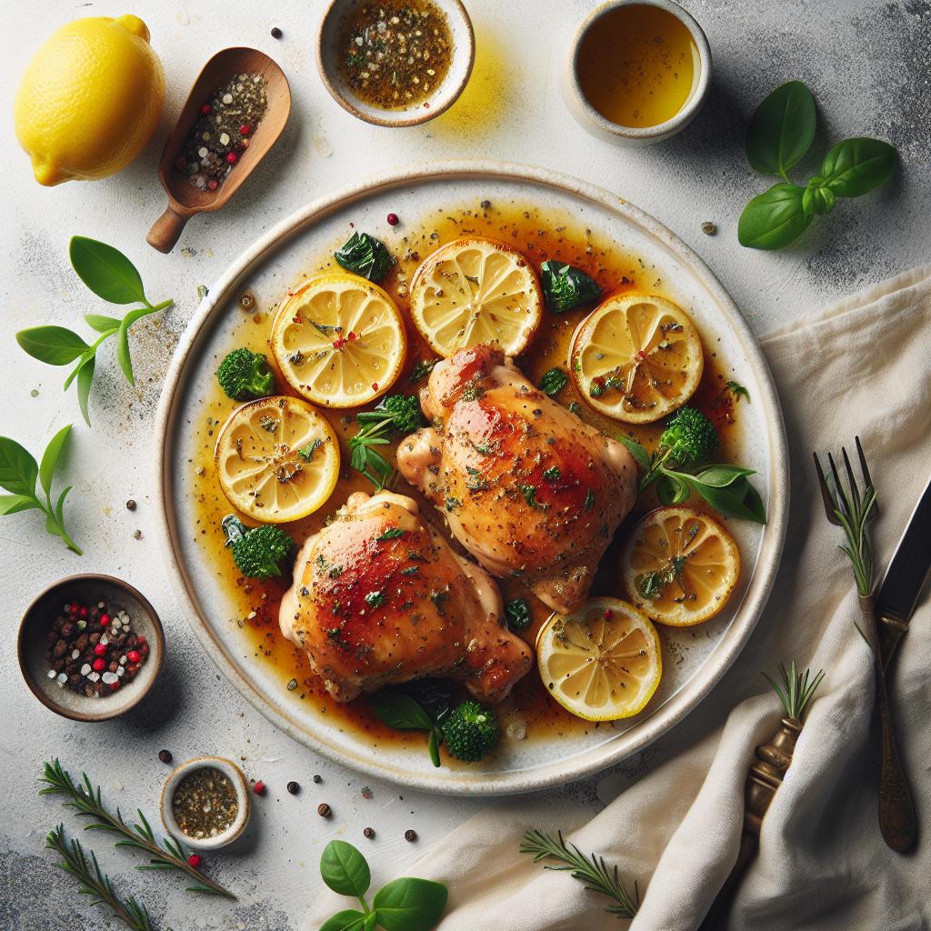 Zesty Lemon Herb Chicken Thighs: A Flavorful Roast Guide