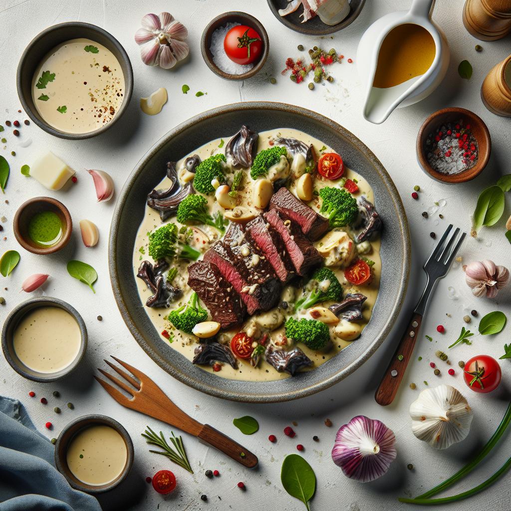 Indulge in Creamy Garlic Beef: A Savory Flavor Adventure