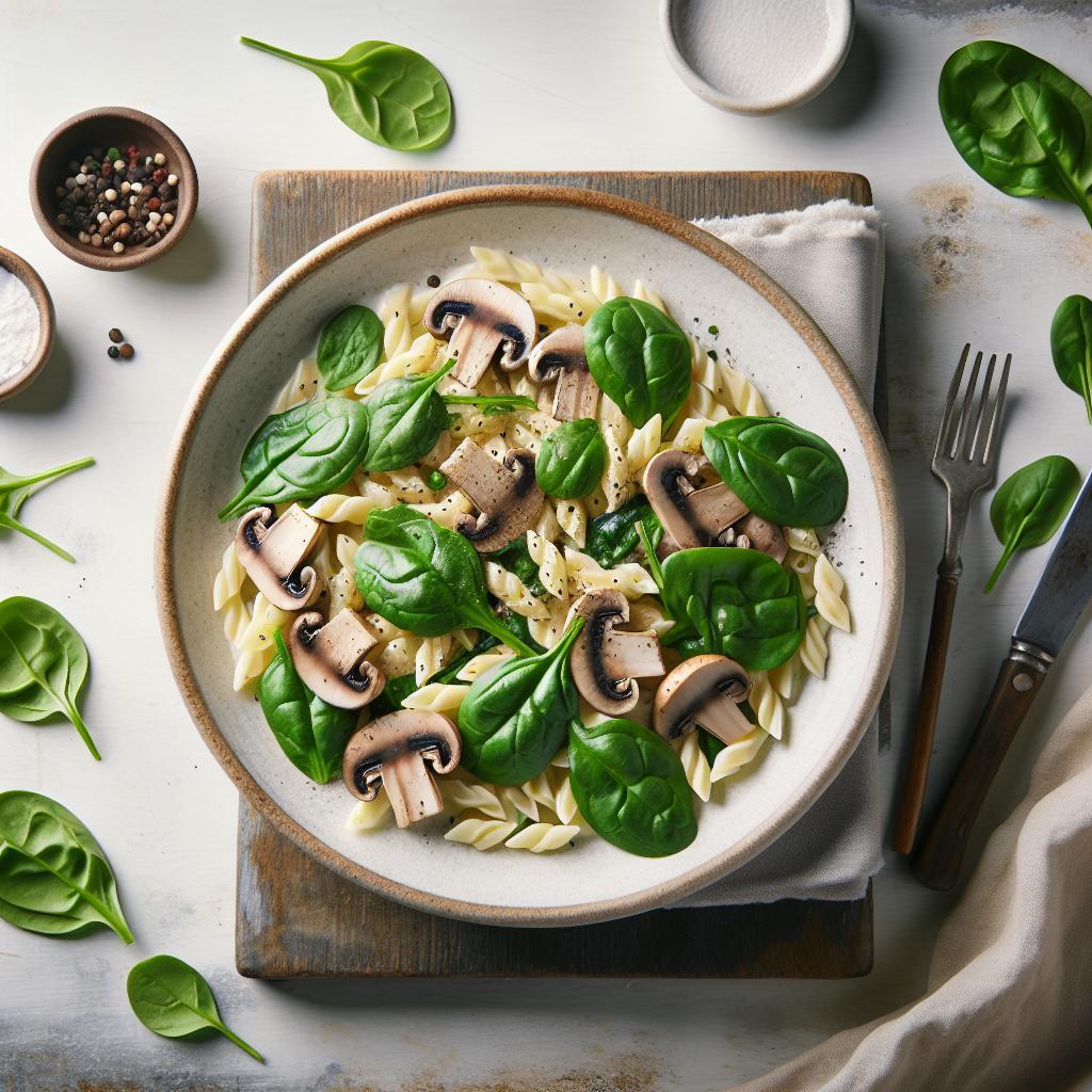 Savor Creamy Spinach & Mushroom Orzo: A Cozy Delight