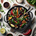 One-Pan Magic: Quick Black Bean & Rice Skillet Delight