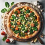 Savory Greek Roasted Garlic Spinach White Pizza Delight