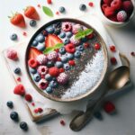 Tropical Bliss: Coconut Chia Pudding with Berry Burst