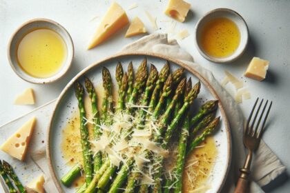 Golden Delight: Roasted Asparagus with Parmesan Perfection