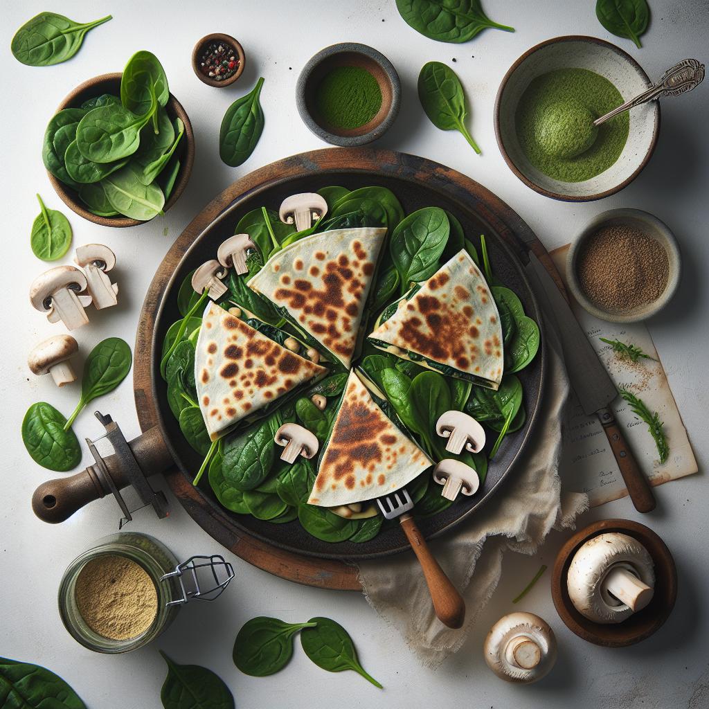 Savor the Flavor: Baked Spinach Mushroom Quesadillas Recipe