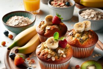 Wholesome Banana Oat Muffins: A Tasty Healthy Treat