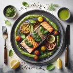 Savor the Flavor: Baked Salmon with Vibrant Pesto Twist