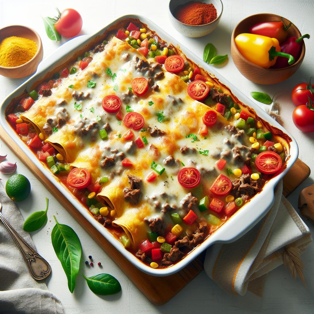 Hearty Beef Enchilada Bake: A Flavor-Packed One-Dish Meal