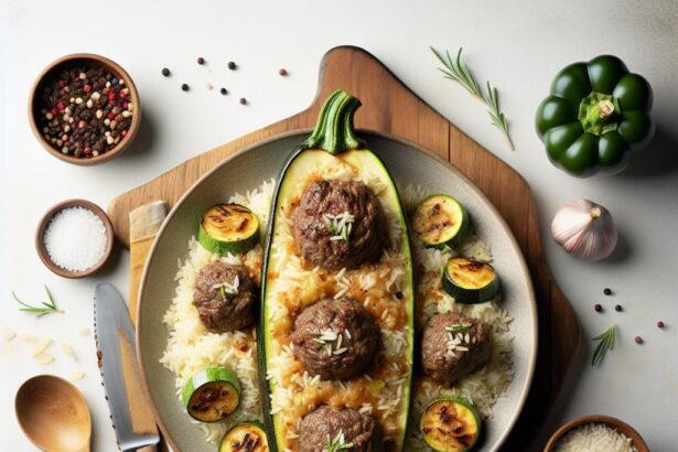 Hearty Beef and Rice Stuffed Zucchini: A Flavorful Delight