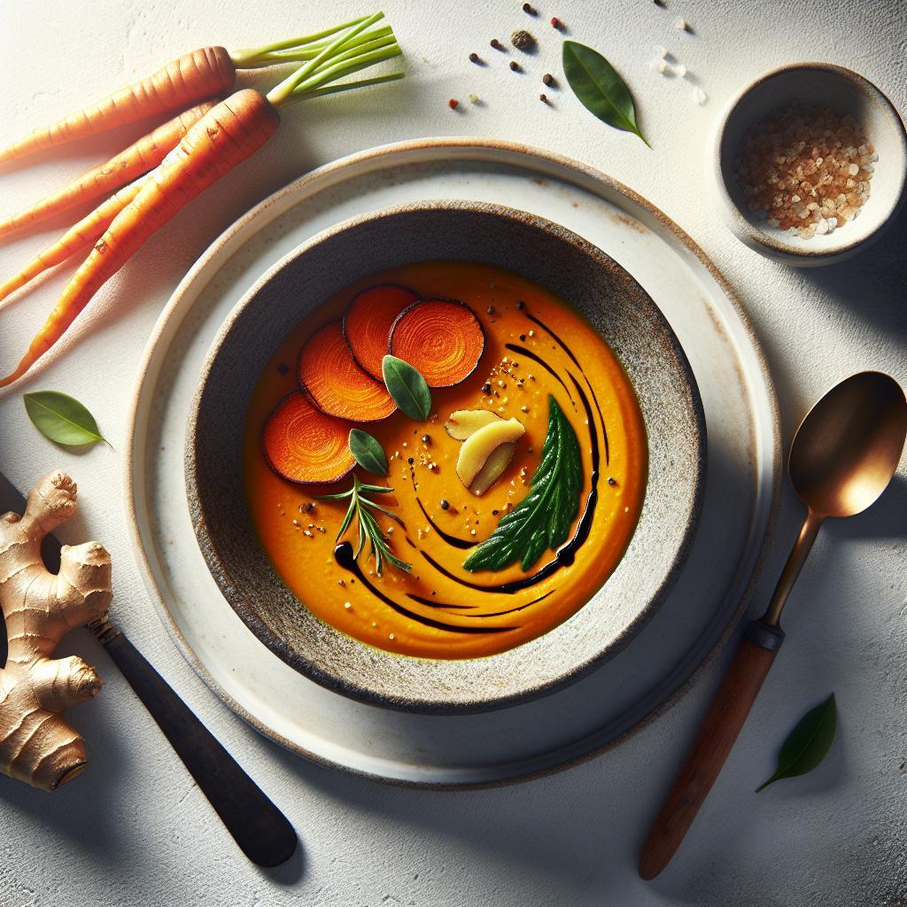 Golden Glow: The Magic of Roasted Carrot and Ginger Soup