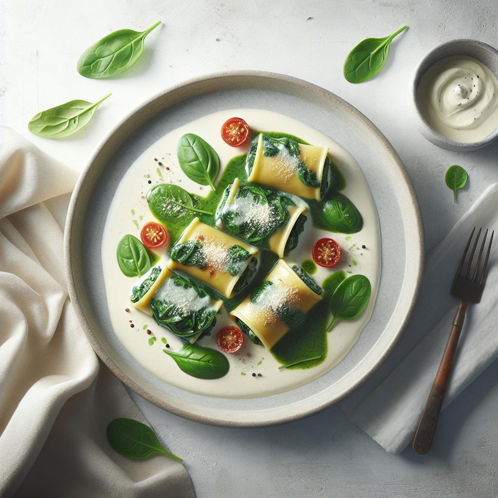 Velvety Spinach Ricotta Cannelloni: A Creamy Delight