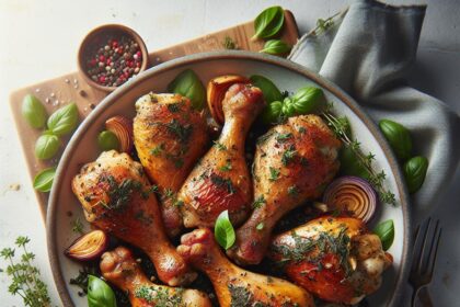 Herb-Infused Baked Chicken Drumsticks: A Flavorful Delight