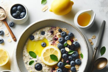 Zesty Lemon Blueberry Overnight Oats: Bright Breakfast Boost