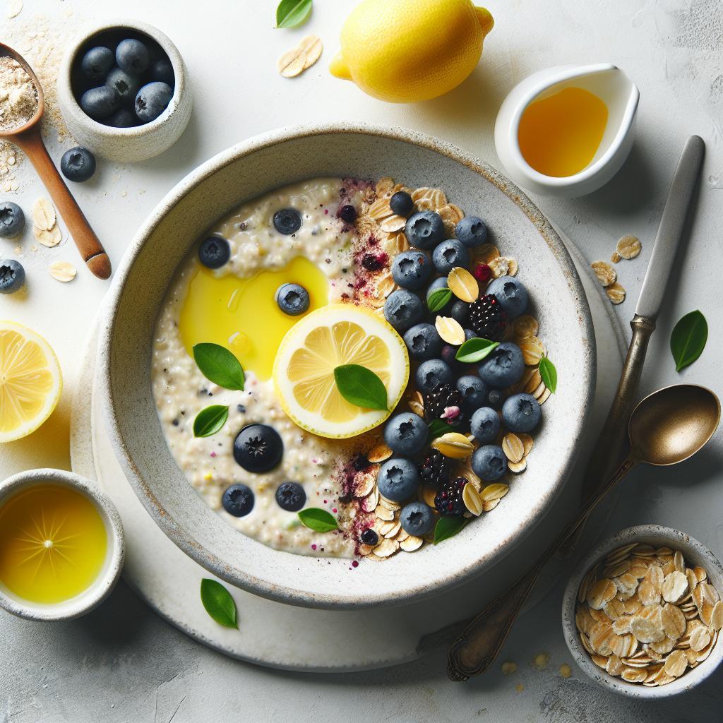 Zesty Lemon Blueberry Overnight Oats: Bright Breakfast Boost