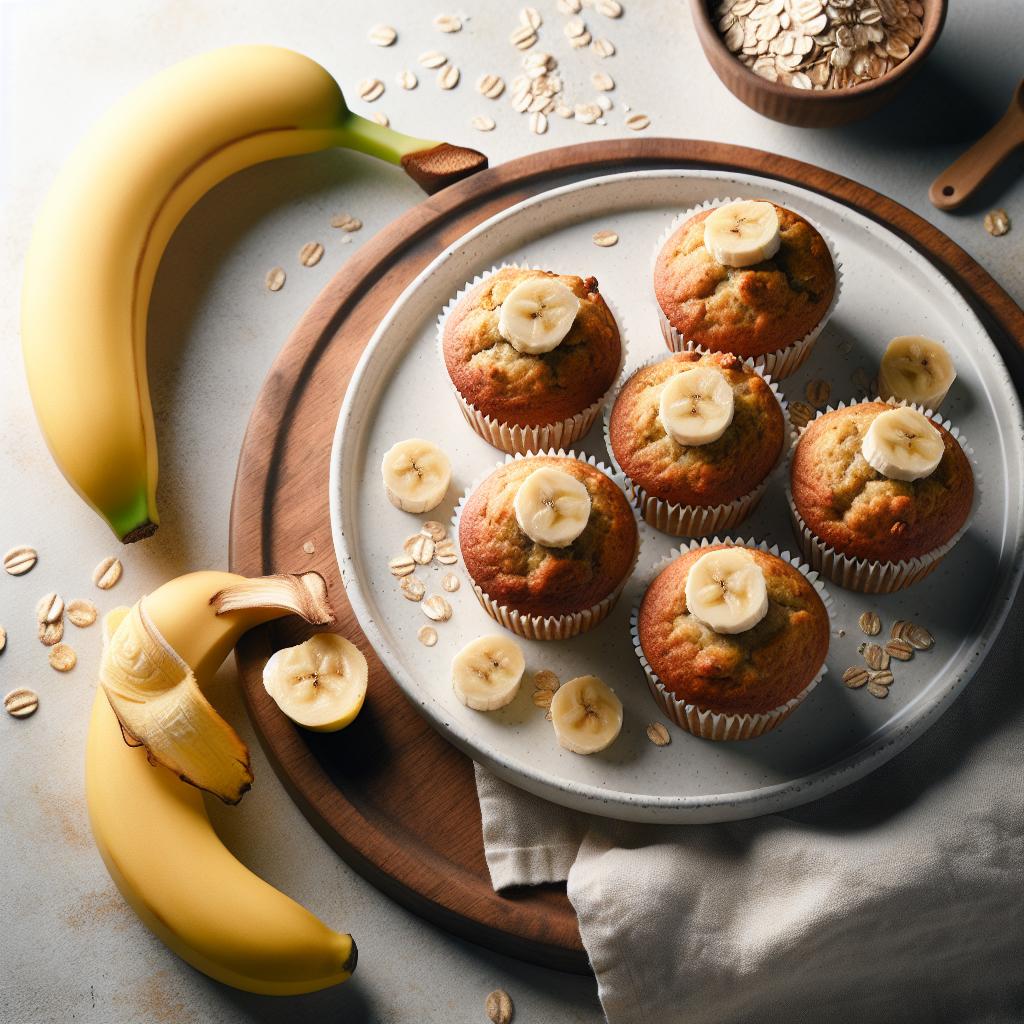 Wholesome Banana Oat Muffins: A Tasty Healthy Treat