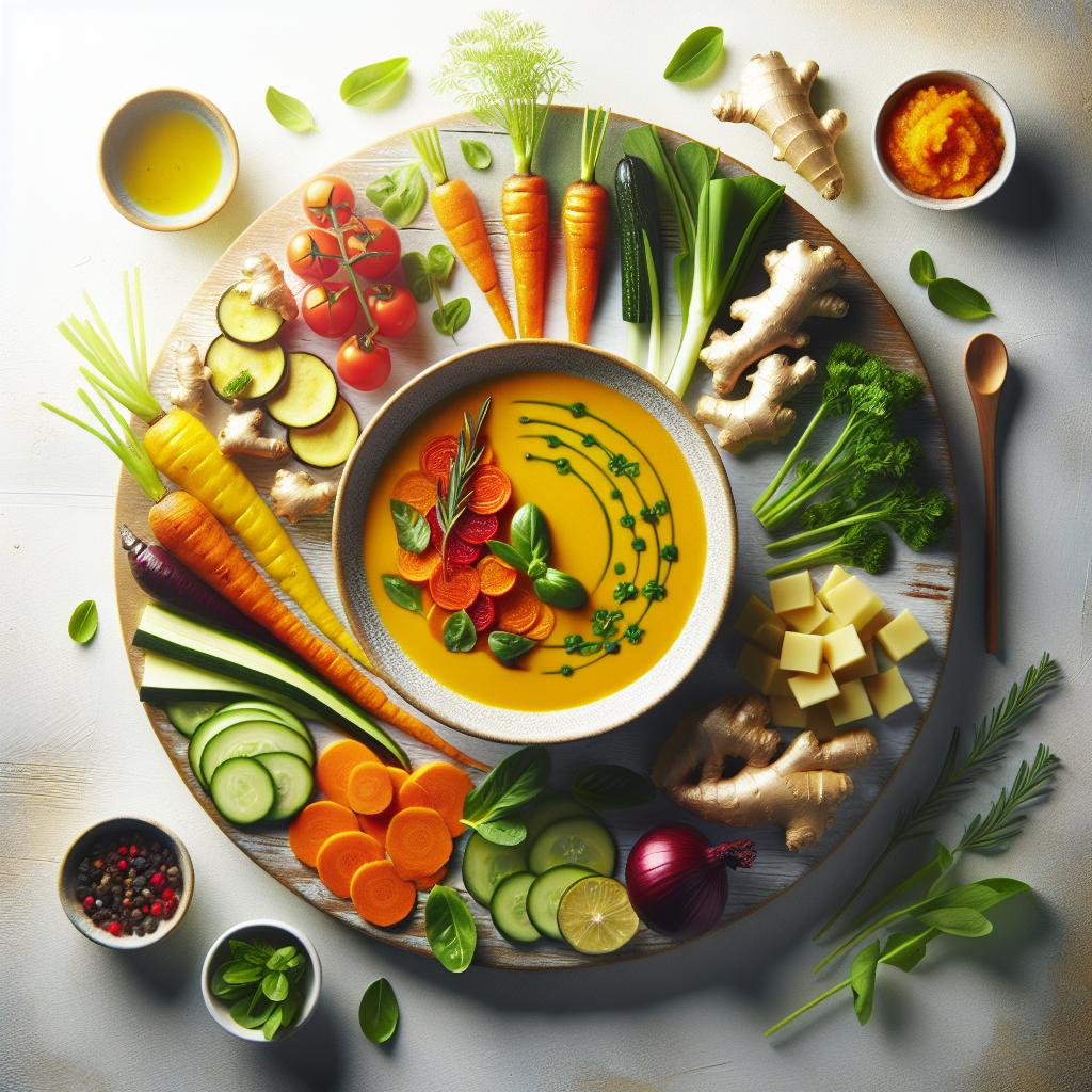 Golden Glow: The Magic of Roasted Carrot and Ginger Soup