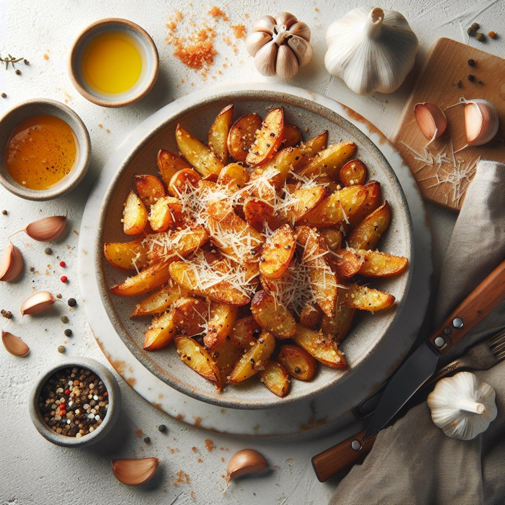 Crispy Garlic Parmesan Roasted Potatoes: A Flavorful Twist