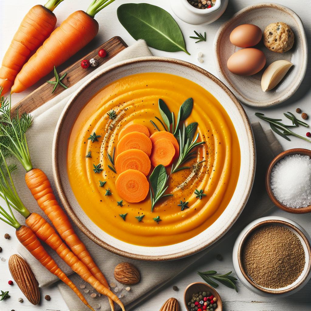 Velvety Carrot Soup: A Creamy Comfort in Every Spoonful