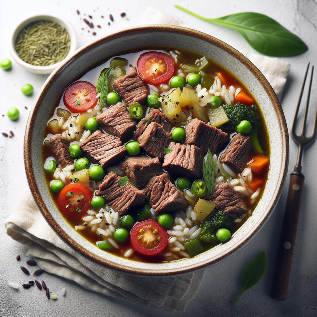 Hearty Beef and Rice Soup: A Comfort Bowl of Nourishment